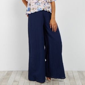 Sound Style Beau Dawson Wide Leg Linen Beach Pants